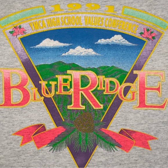 1991 YMCA Blue Ridge High School Values Conference Shirt🌲 - Picture 2 of 4